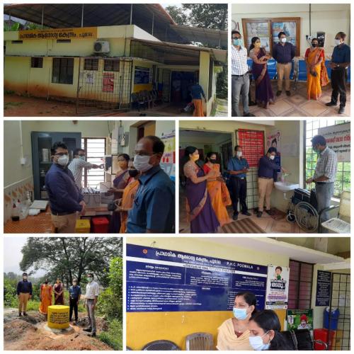 2.Inauguration of groundwater based drinking water supply scheme work as part of Covid -19 mitigation at PHC, Poomala, Idukki district (1)